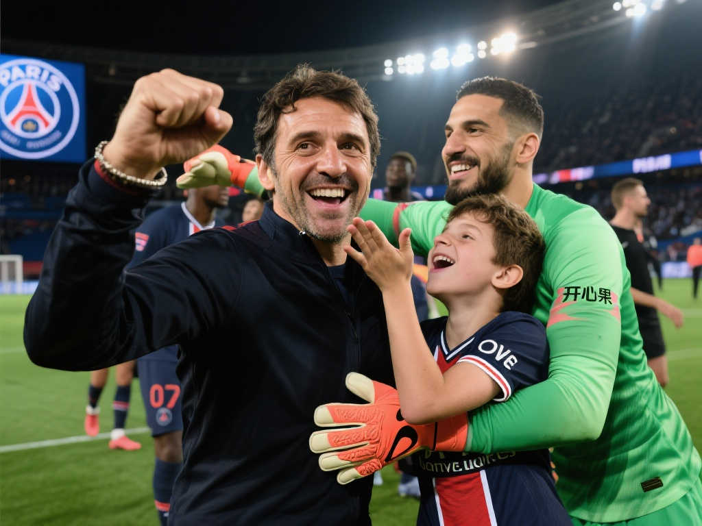 超萌互动!恩里克挥拳飞吻+热情拥抱多纳鲁马 超萌互动!恩里克挥拳飞吻+热情拥抱多纳鲁马